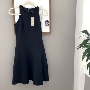 Sporty neck black dress - NEW
